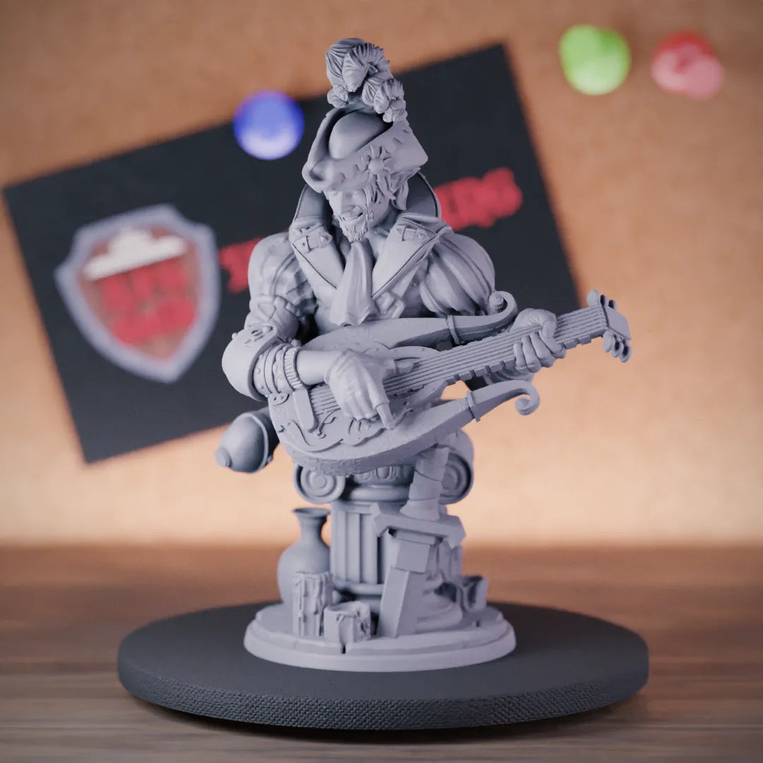 Bard Bust | DnD Bard Miniature