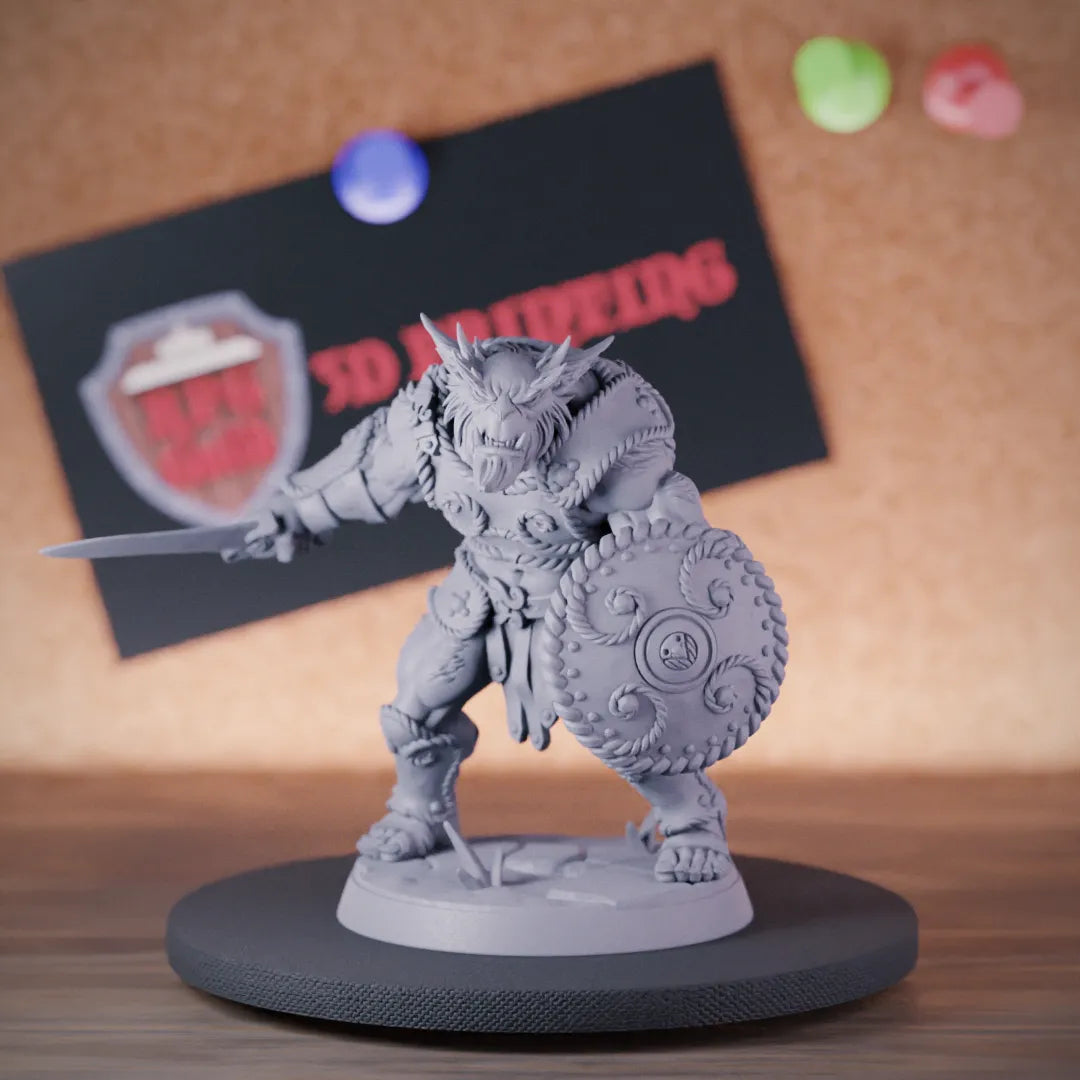 Bugbear 5e | DnD Bugbear Bronzeclad Fighter Miniature