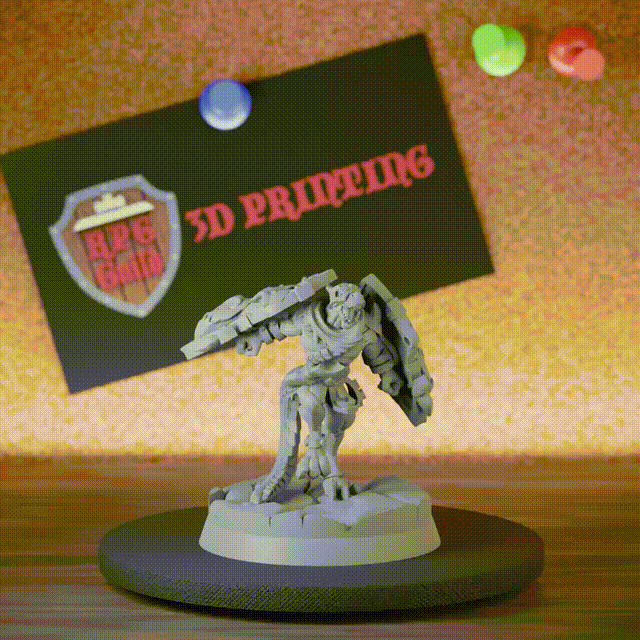 Kobold 5e | DnD Kämpfer Schild Streitaxt II Miniatur 