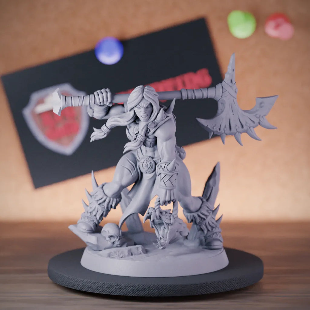 Barbarian 5e | DnD Female Barbarian Snakeslayer Miniature