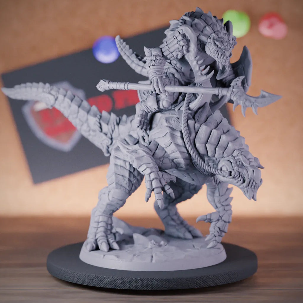 Lizardfolk 5e | DnD Lizardfolk Dinosaur Duo Miniature