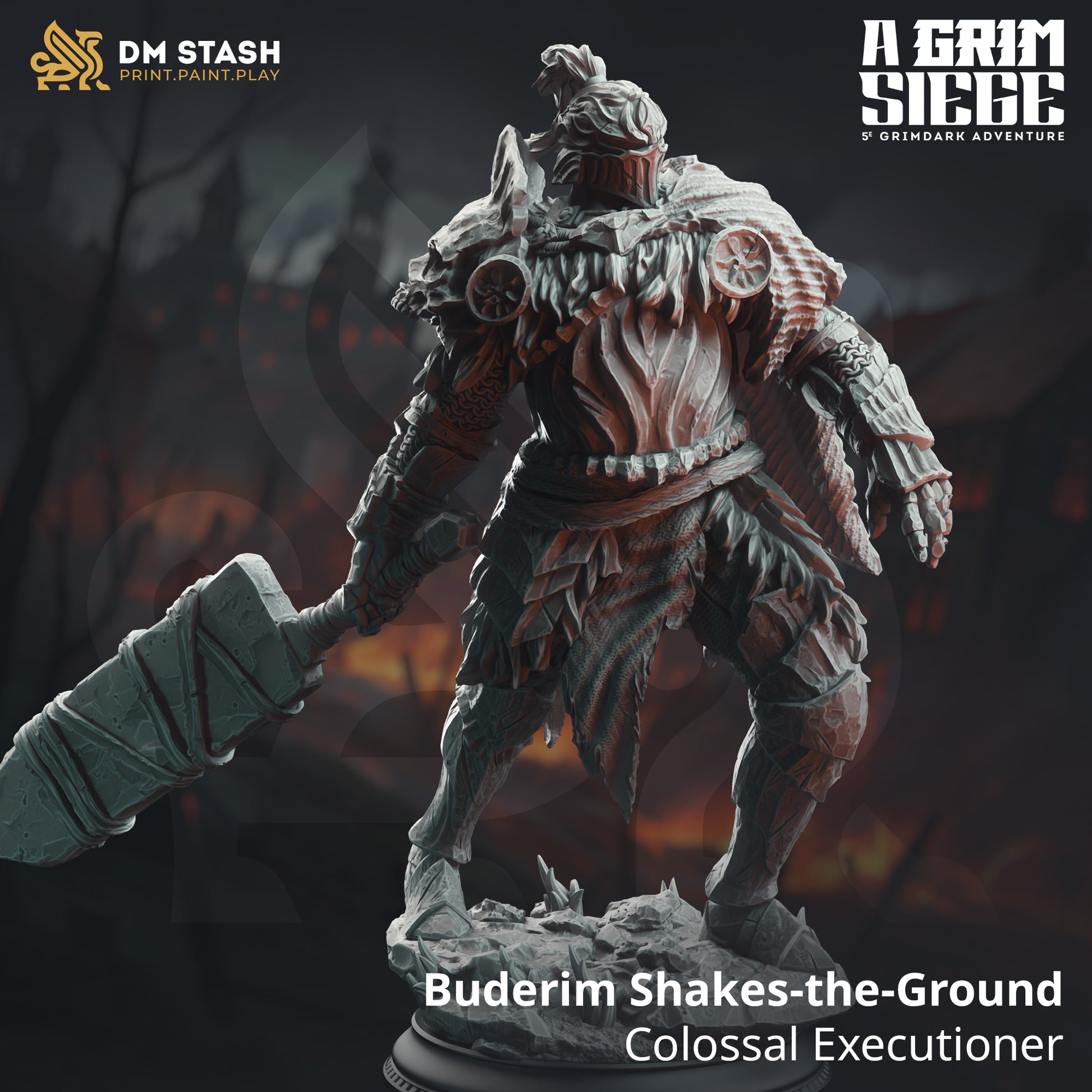 A Grim Siege Bundle | DnD Miniature Set | 32-75mm