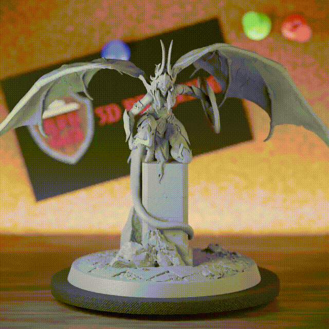 Fiend 5e | DnD Cambion Fiend Defender Miniature