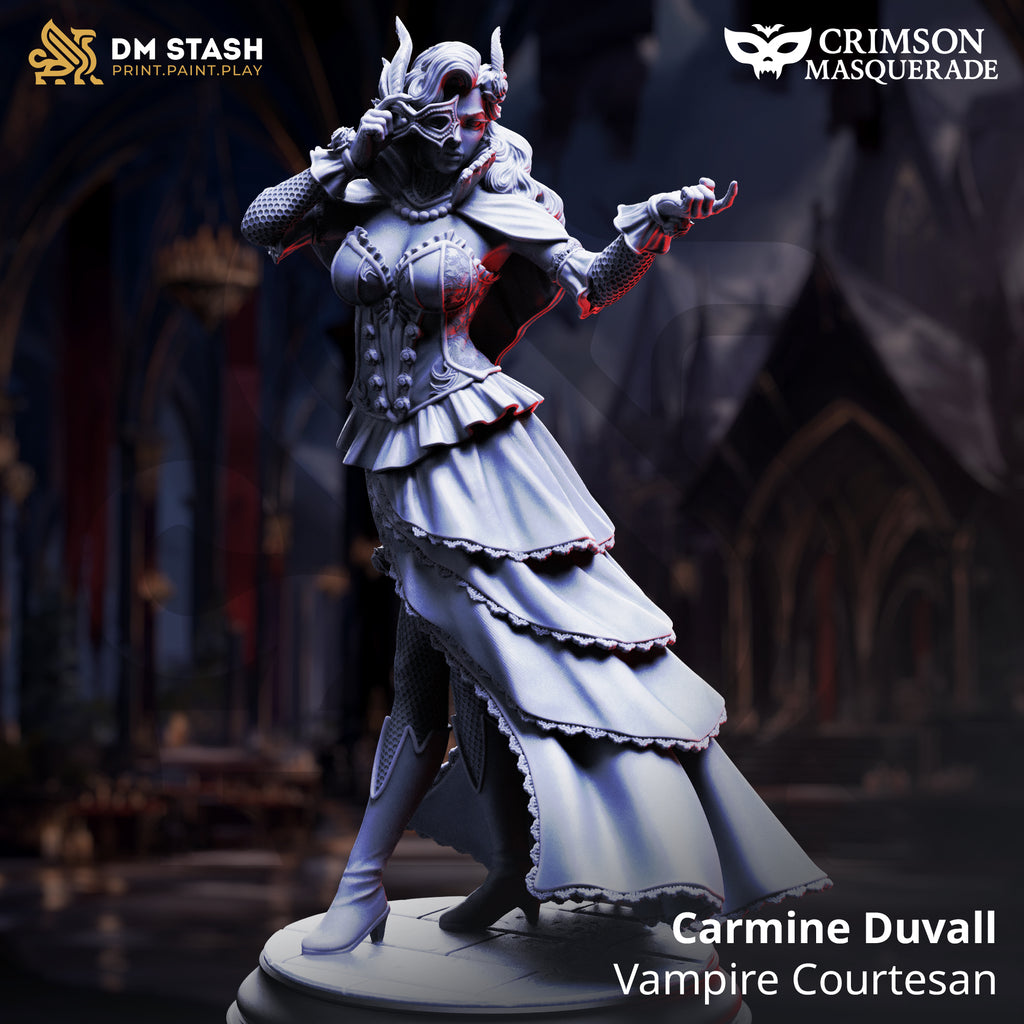 Crimson Masquerade Bundle | DnD Miniature Set | 32-75mm