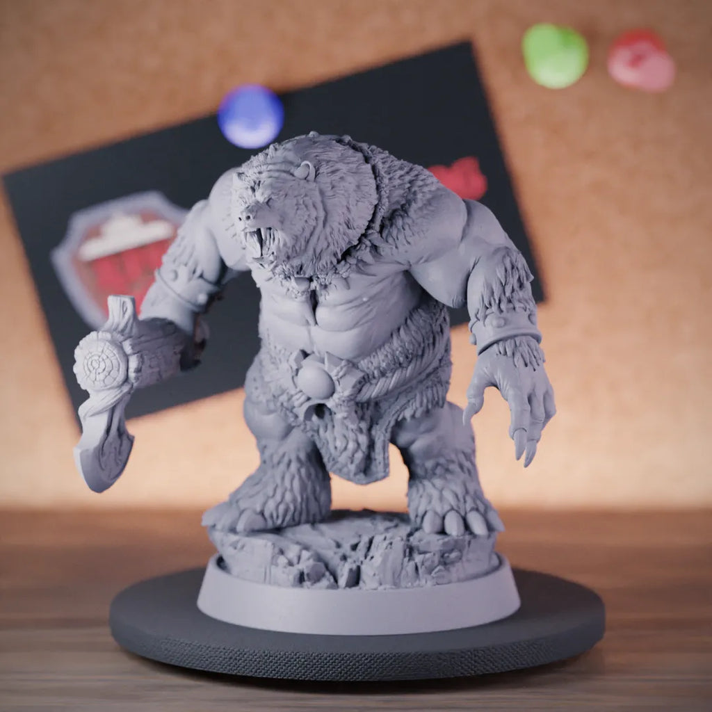 Werebear 5e | DnD Werebear Barbarian Beast Miniature