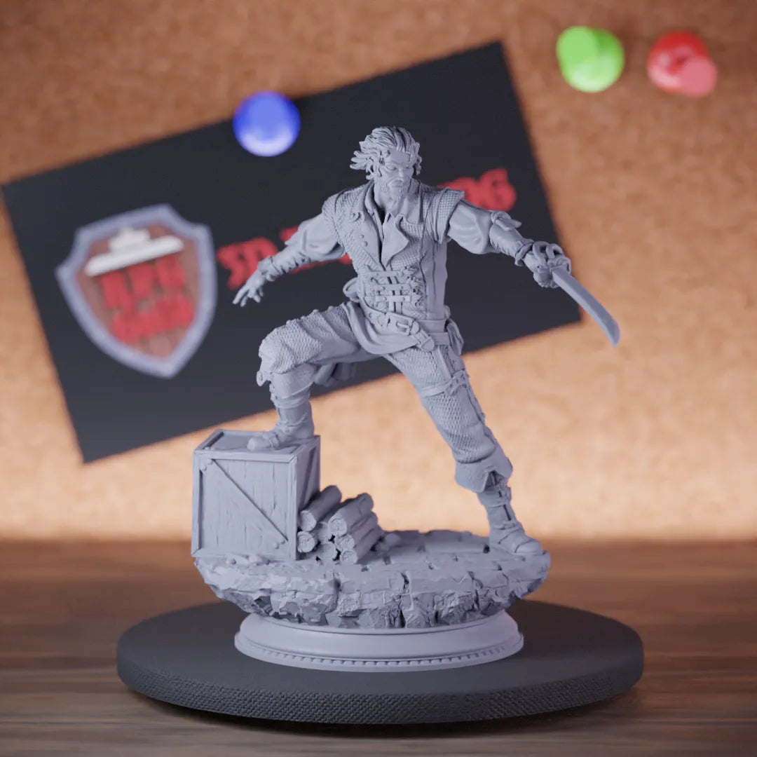 Pirat 5e | DnD Piraten-Vollstrecker-Kämpfer-Miniatur