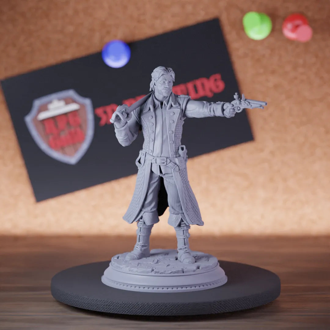Pirate 5e | DnD Pirate Gunslinger Miniature