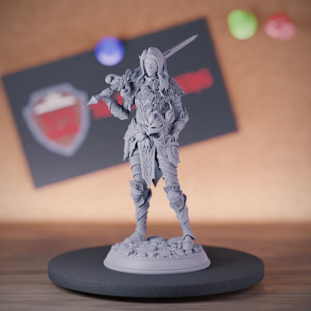 Elf 5e | DnD Female Elf Warrior Miniature