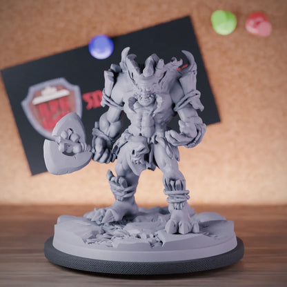 Rot Troll 5e | DnD Troll Axe Warrior Miniature 