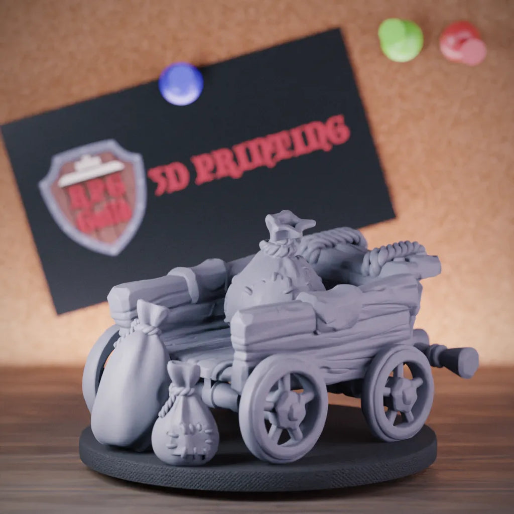 Merchant Cart 5e | DnD Chariot Wagon Miniature