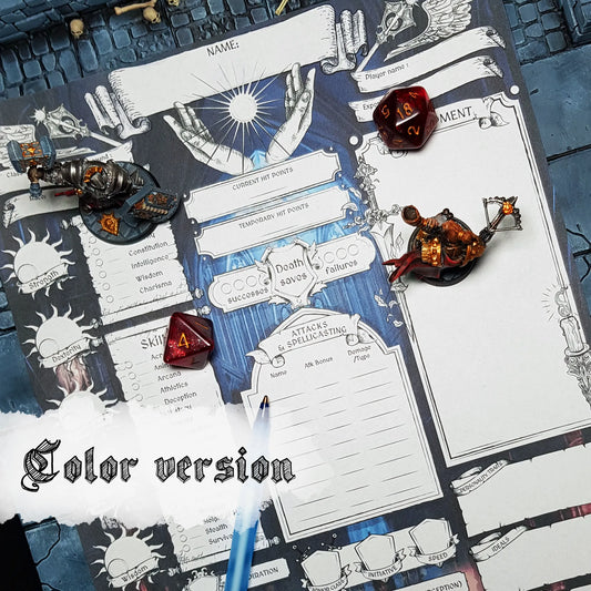 Printable DnD Character Sheet 5e PDF - Cleric | RPG Guild