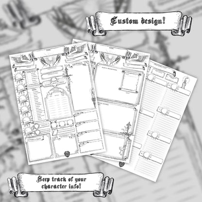 Printable DnD Character Sheet 5e PDF - Cleric | RPG Guild