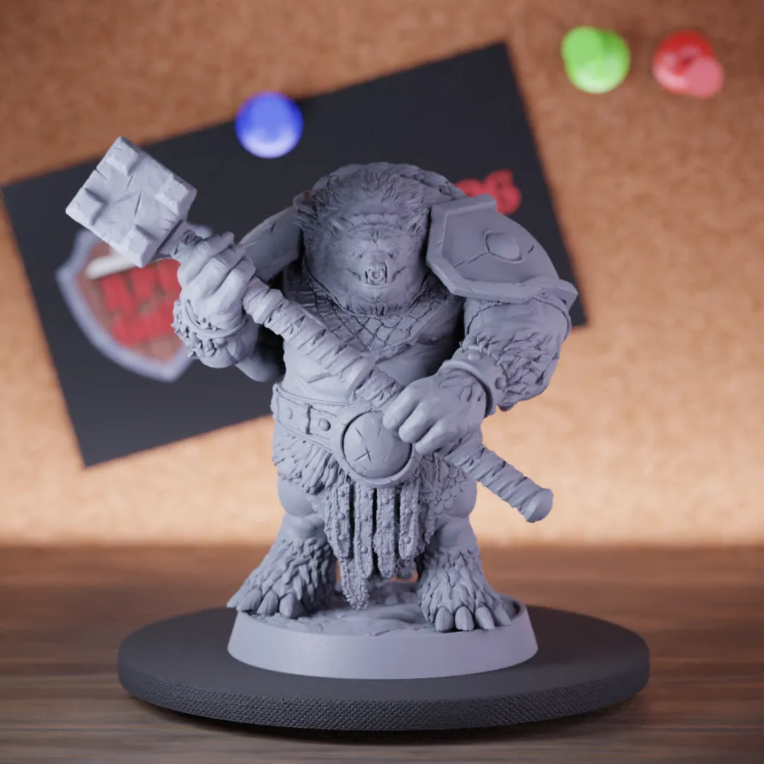 Werebear 5e | DnD Tribe Guard Miniature 