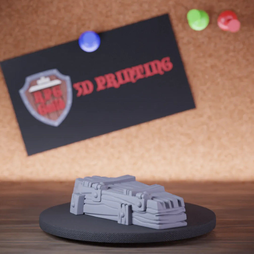 Terrain 5e | DnD Closed Coffin Furniture Miniature