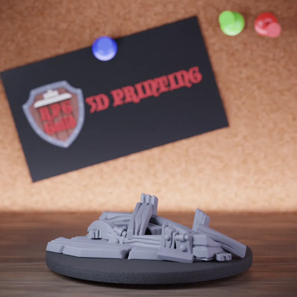 Terrain 5e | DnD Shattered Coffin Furniture Miniature