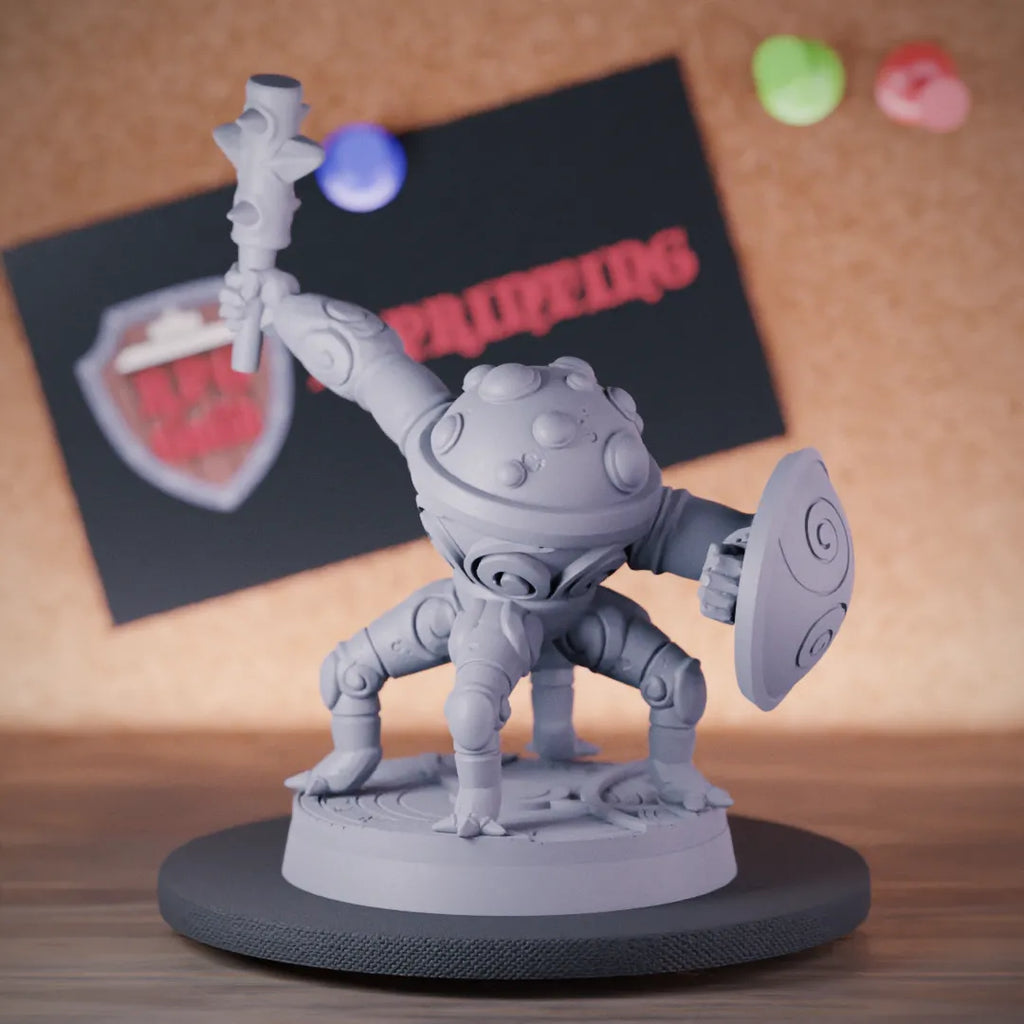 Construct 5e | DnD Clockwork Fighter Minion Miniature