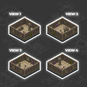 DnD Modular Terrain | Church Crypt Dungeon Set alternate