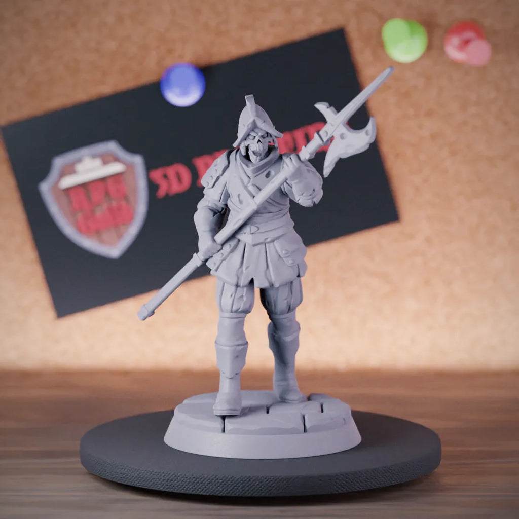Skeleton 5e | DnD Undead Footman Guard Miniature
