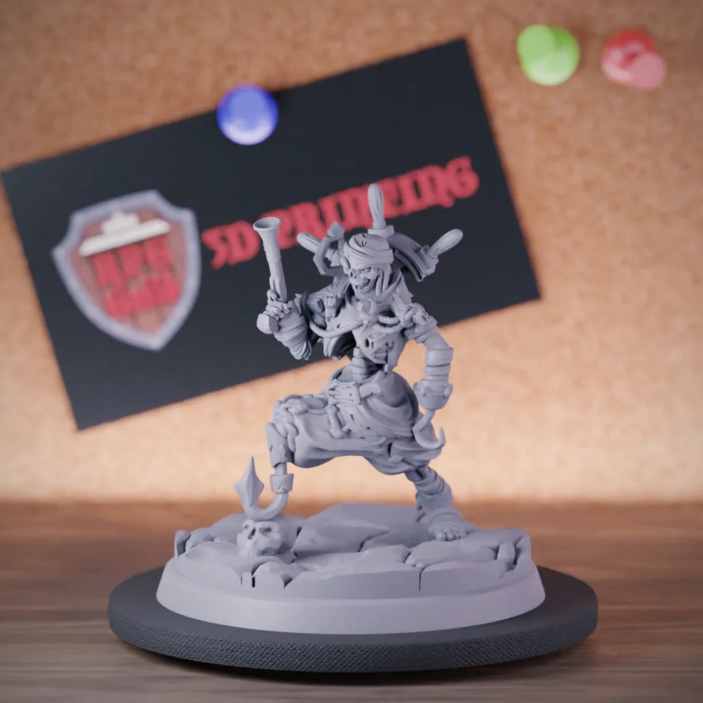 Skeleton 5e | DnD Undead Cursed Pirate Skeleton Miniature