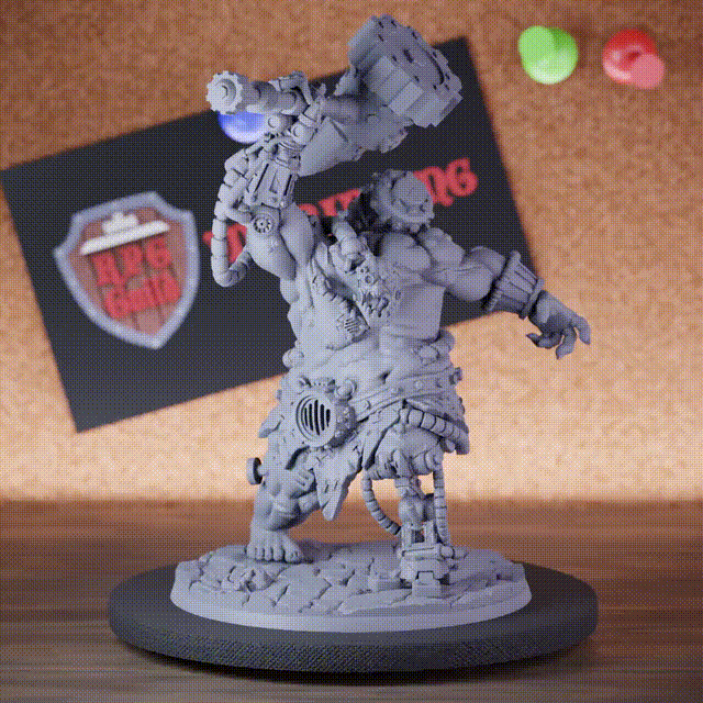 Giant 5e | DnD Cyborg Ogre Abomination Miniature
