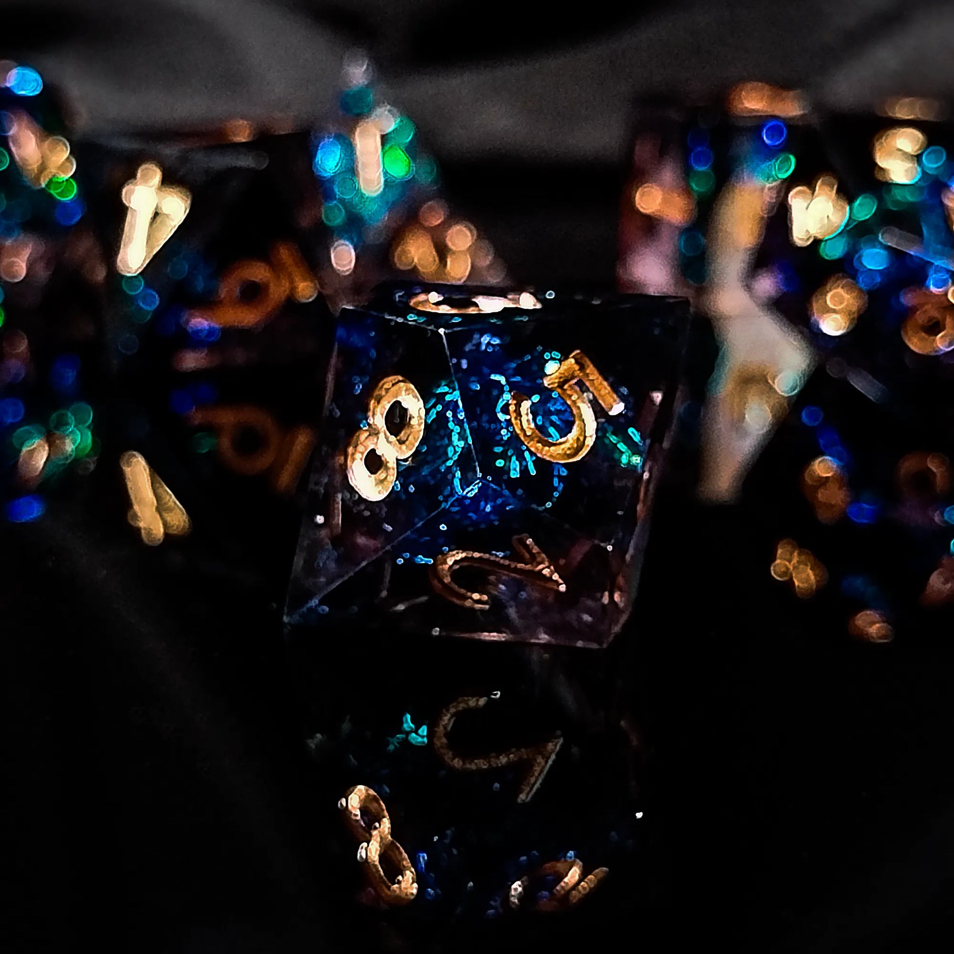 Handmade DnD Dice | Dice Set of 7 | Dark Arcane