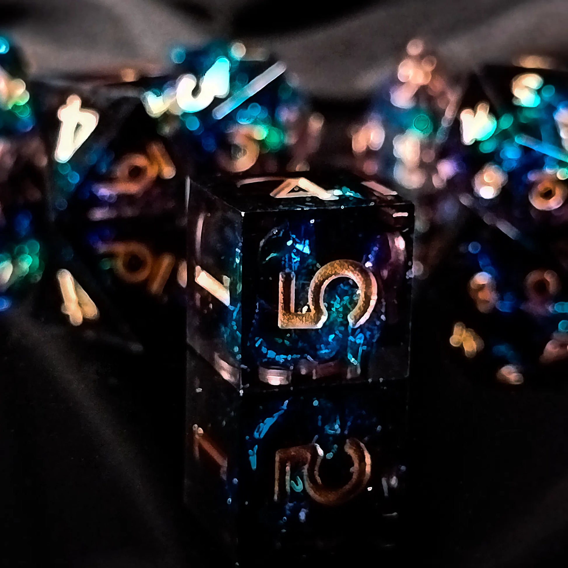 Handmade DnD Dice | Dice Set of 7 | Dark Arcane