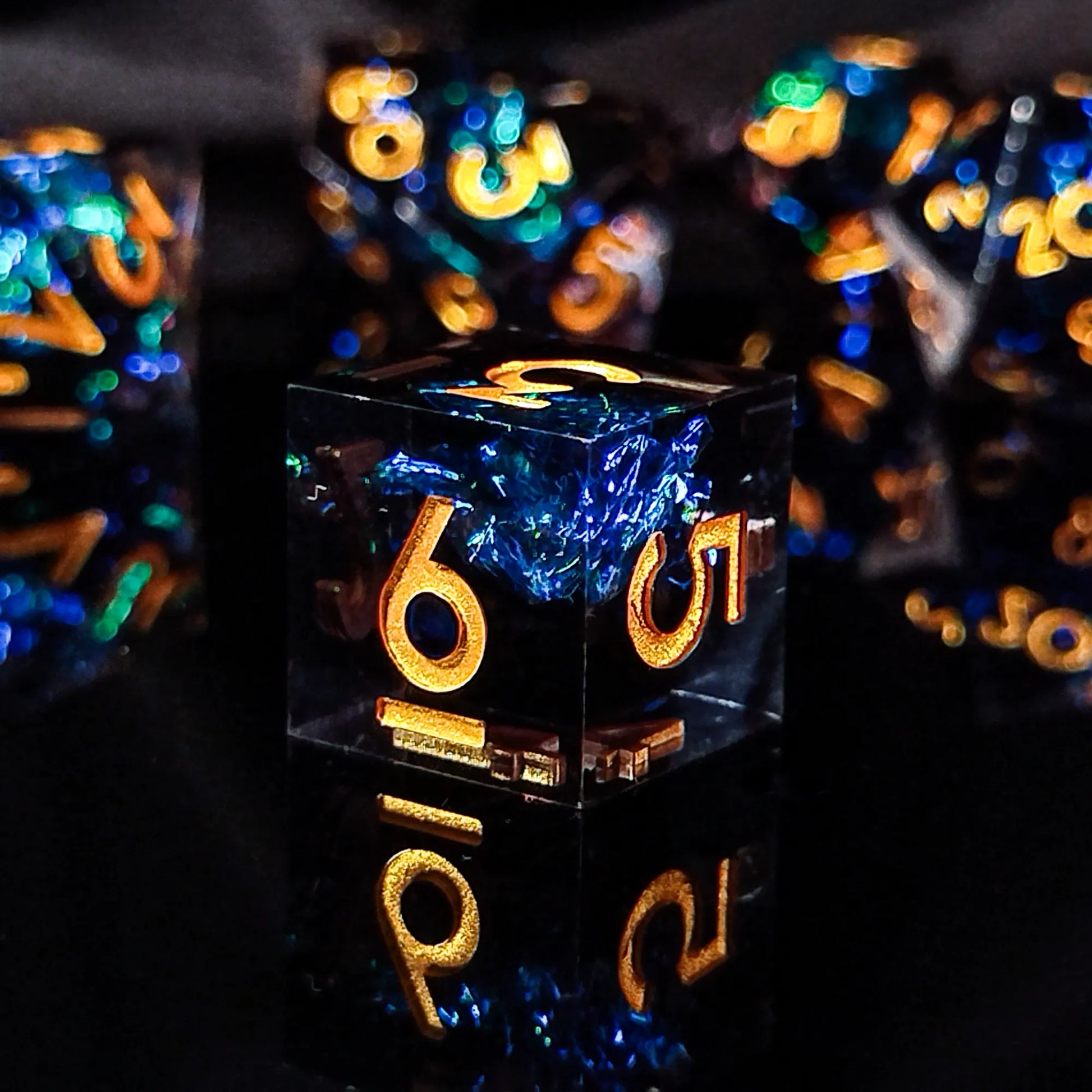 Handmade DnD Dice | Dice Set of 7 | Cosmic Magic