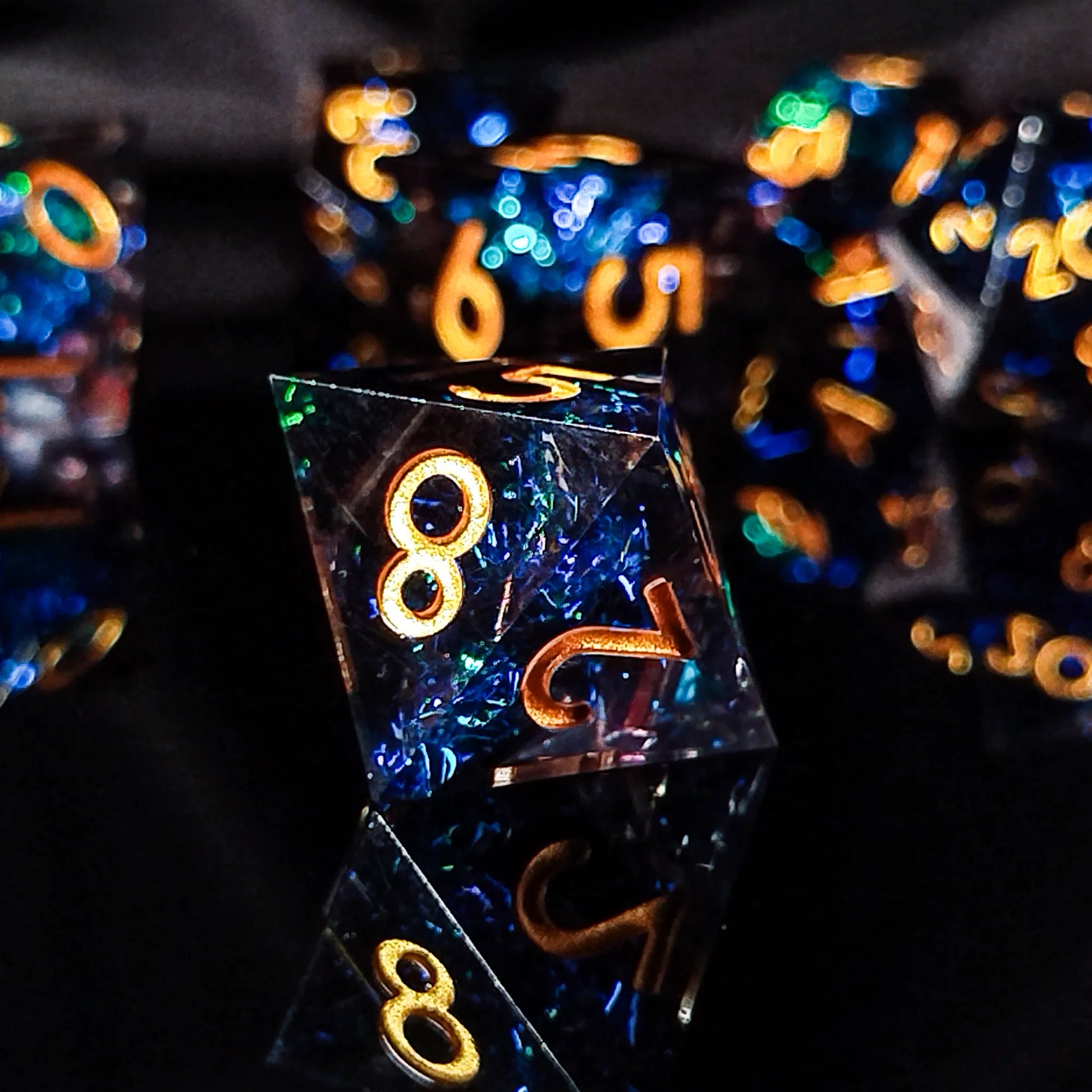 Handmade DnD Dice | Dice Set of 7 | Cosmic Magic
