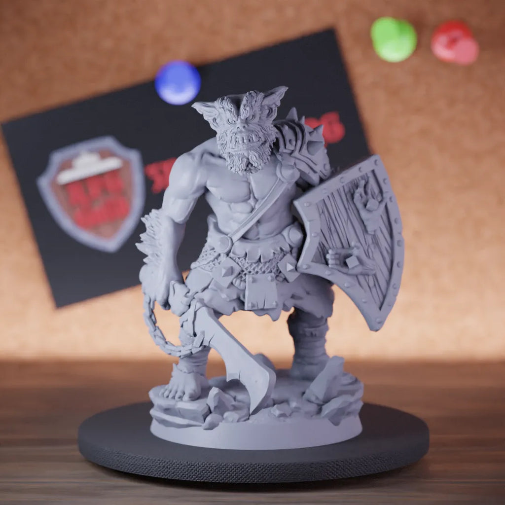 Bugbear 5e | DnD Bugbear Warchief Defender Miniature