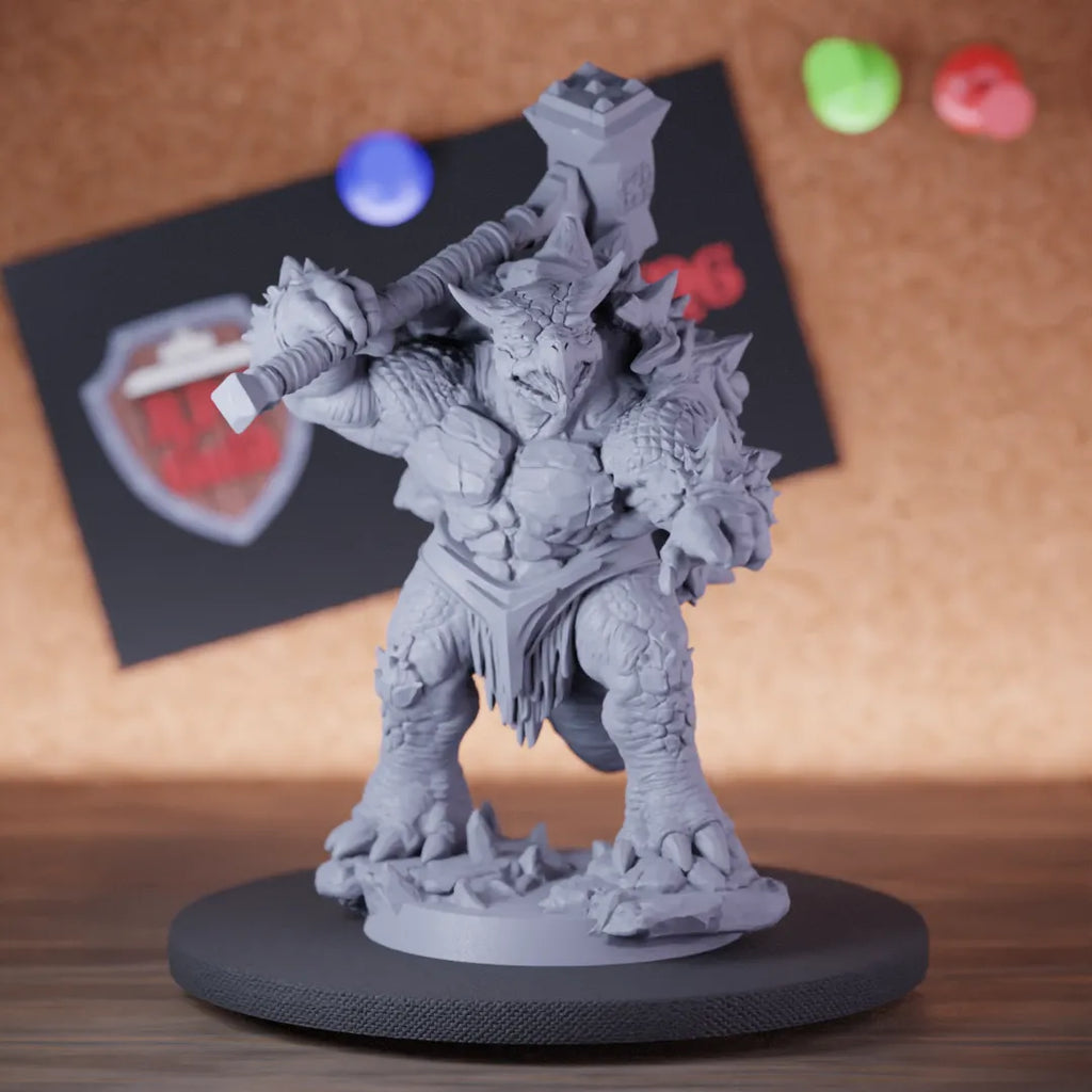 Tortle 5e | DnD Tortle Warchief Hammer Miniature
