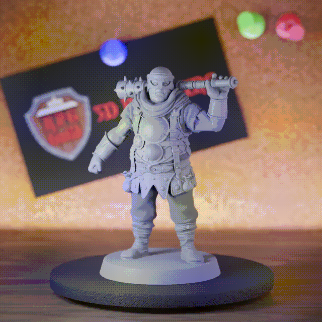 Human Villain 5e | DnD Human Mace Robber Bandit Miniature