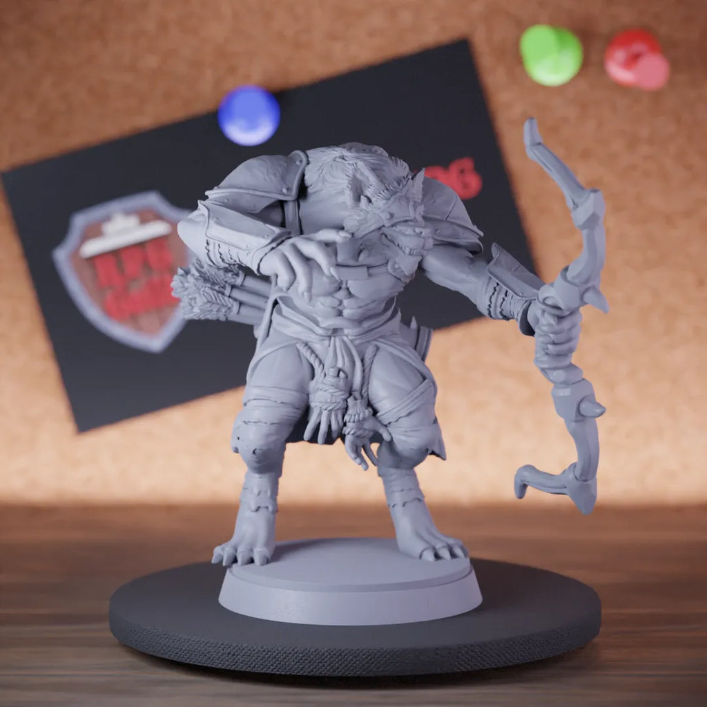 Gnoll 5e | DnD Gnoll Barbarian Archer Warrior Miniature