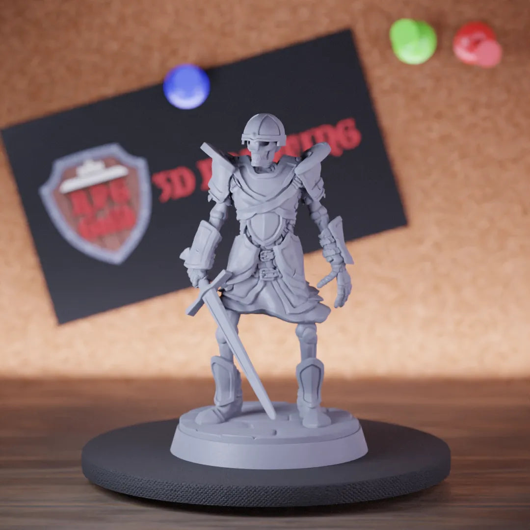 Skeleton 5e | DnD Knight Skeleton Undead Monster Miniature