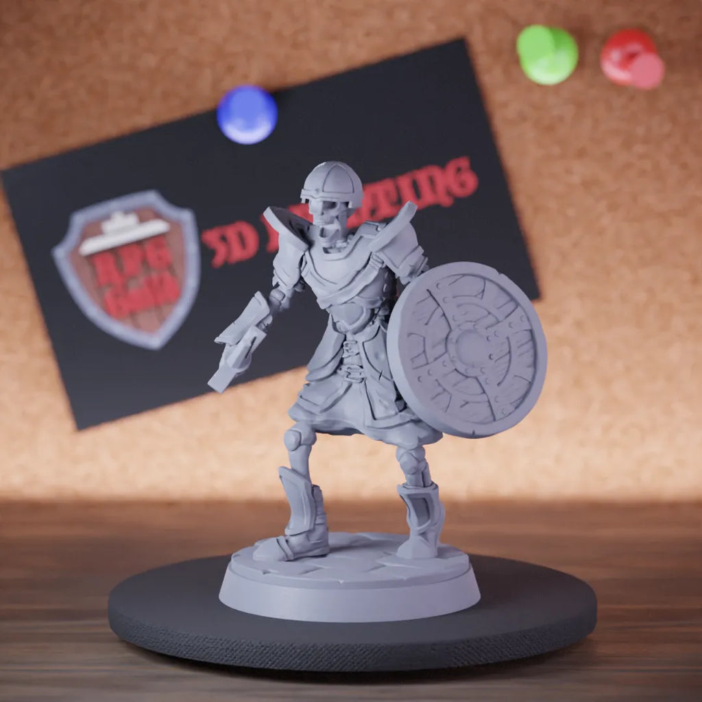 Skeleton 5e | DnD Knight Skeleton Undead Defender Miniature