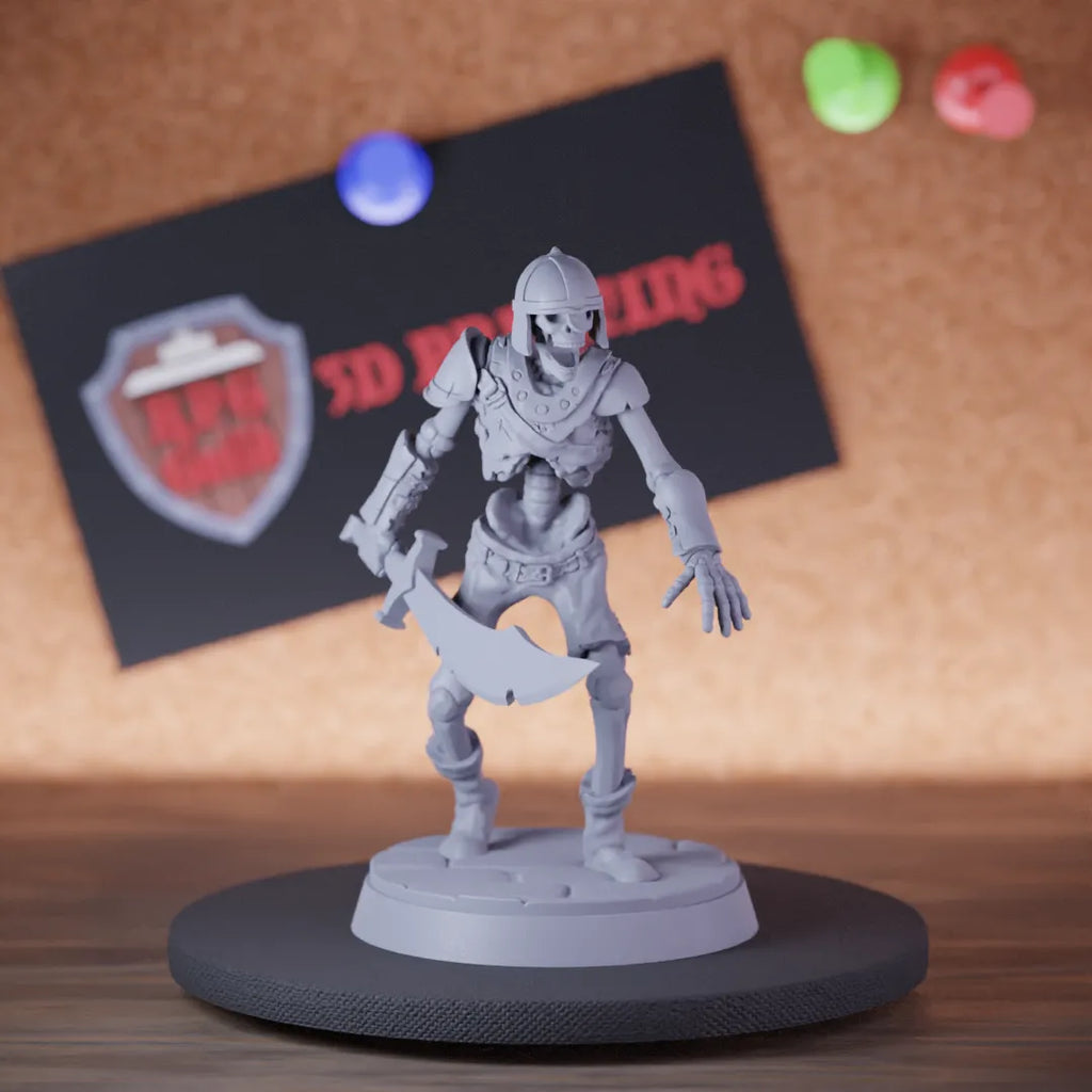 Skeleton 5e | DnD Knight Skeleton Defender Saber Miniature