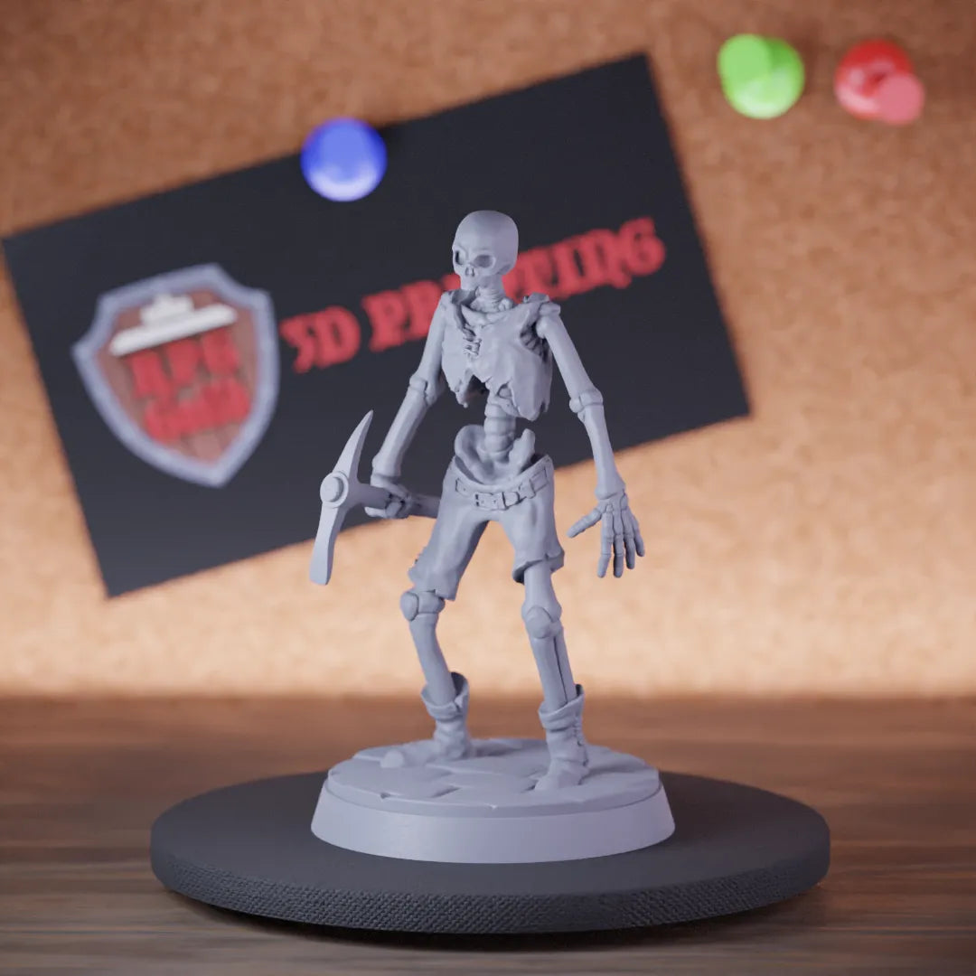 Skeleton 5e | DnD Skeleton Undead Miner Monster Miniature