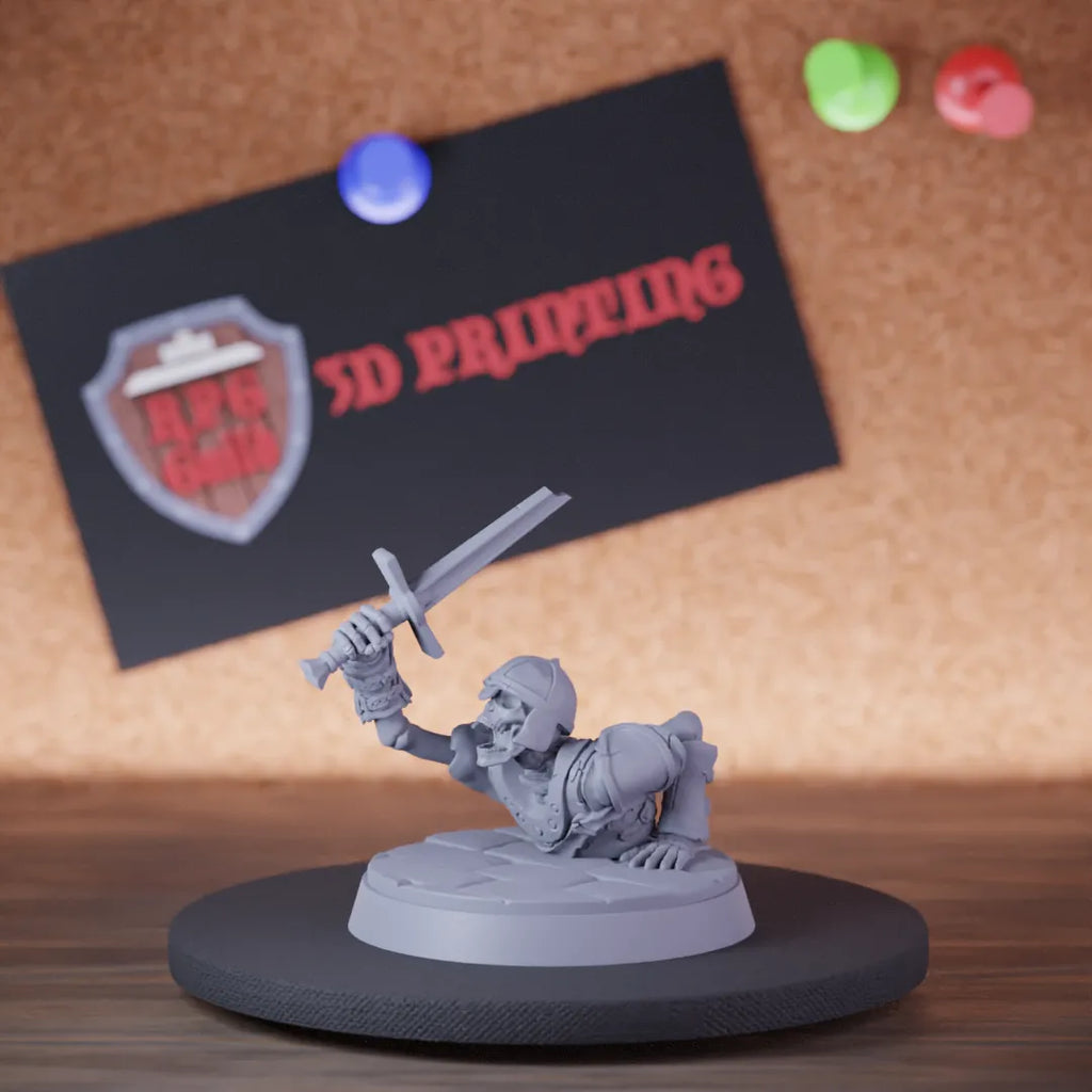 Skeleton 5e | DnD Crawling Skeleton Warrior Monster Miniature