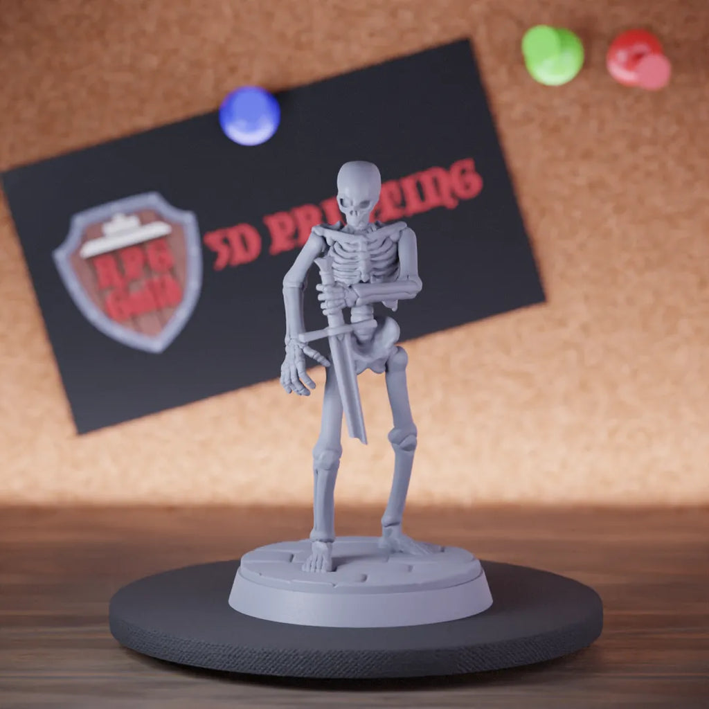 Skeleton 5e | DnD Simple Undead Skeleton Warrior Miniature