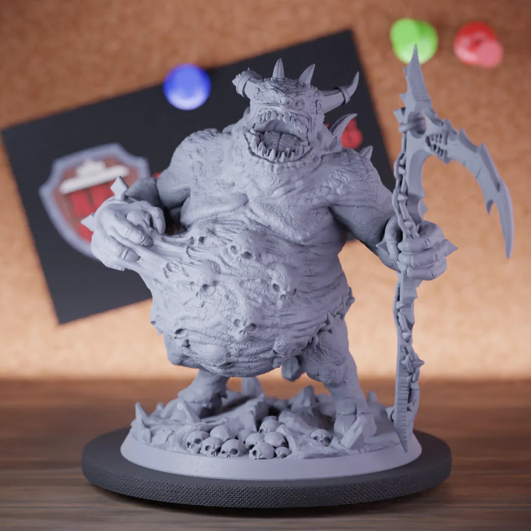 Highly detailed demon solamith reaper miniature of DD, perfect for DnD 5e encounters, fantasy tabletop RPG campaigns, painting and display.