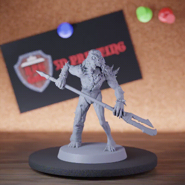 Rutterkin 5e | DnD Rutterkin Demon Trident Warrior Miniature