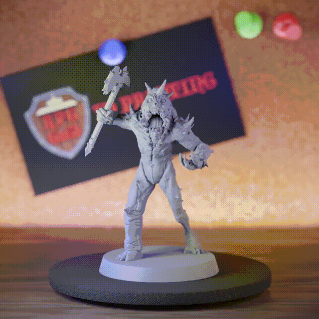 Rutterkin 5e | DnD Rutterkin Demon Axe Warrior II Miniature