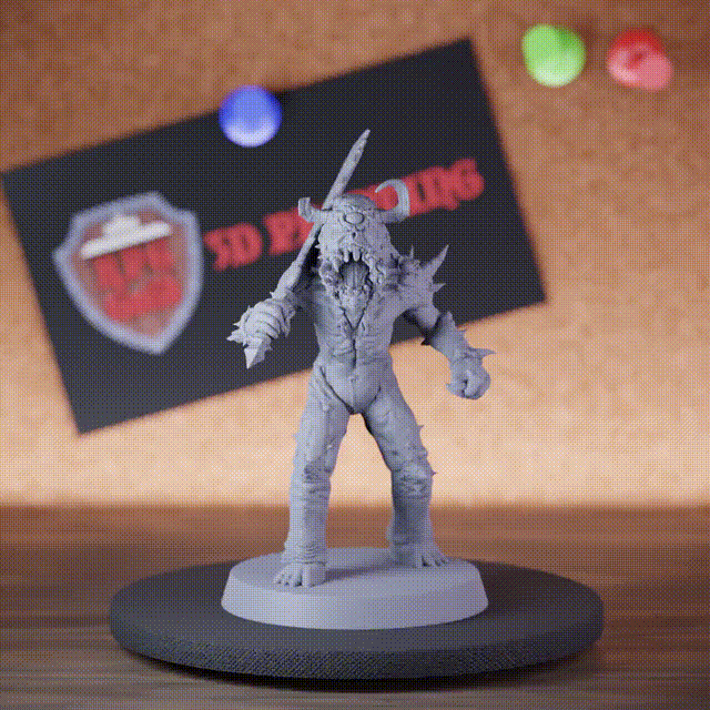 Rutterkin 5e | DnD Rutterkin Demon Hook Warrior Miniature