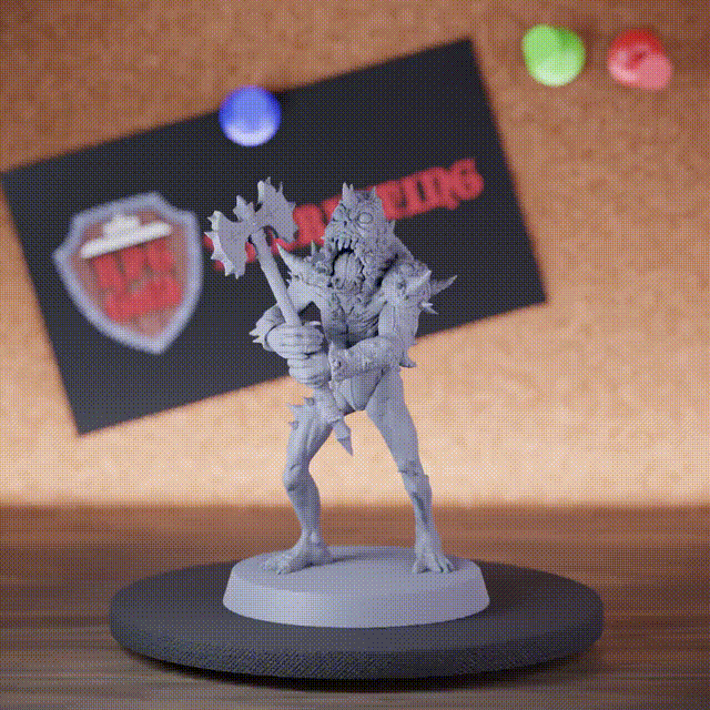 Rutterkin 5e | DnD Rutterkin Demon Axe Warrior Miniature