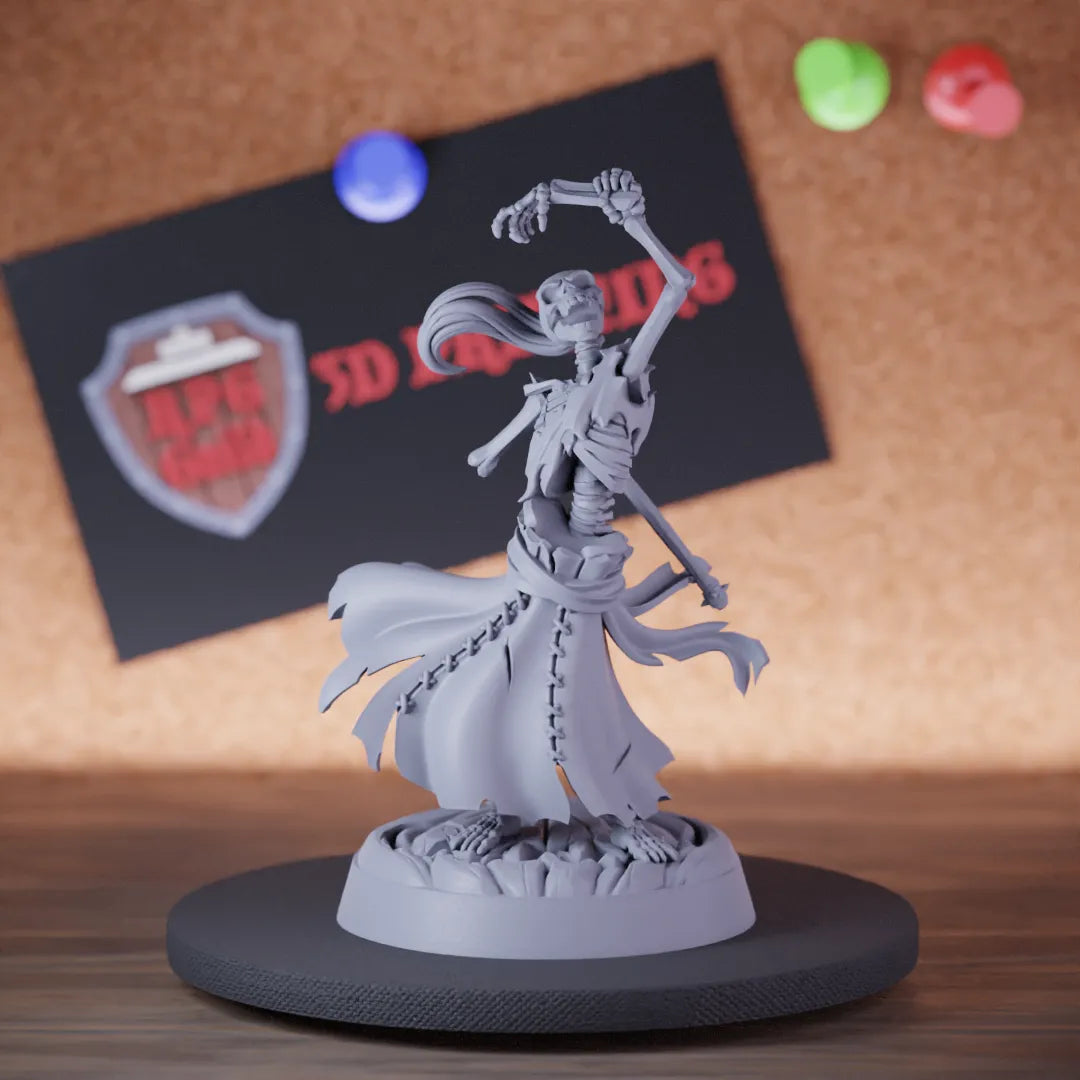 Skeleton 5e | DnD Female Undead Skeleton Miniature
