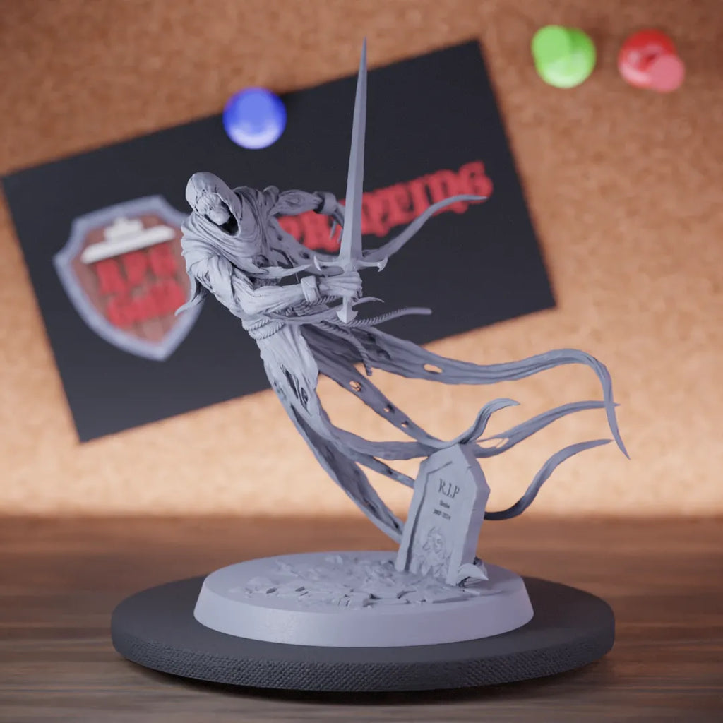 Ghost 5e | DnD Ghost Undead Warrior Sword Miniature