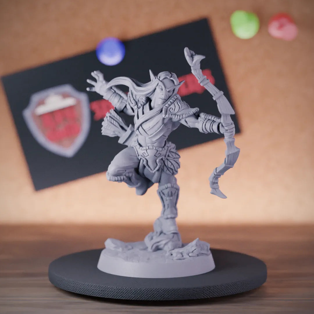 Beastmaster Elf Ranger Elf 5e | DnD Elf Ranger Beastmaster Miniature | RPG Guild