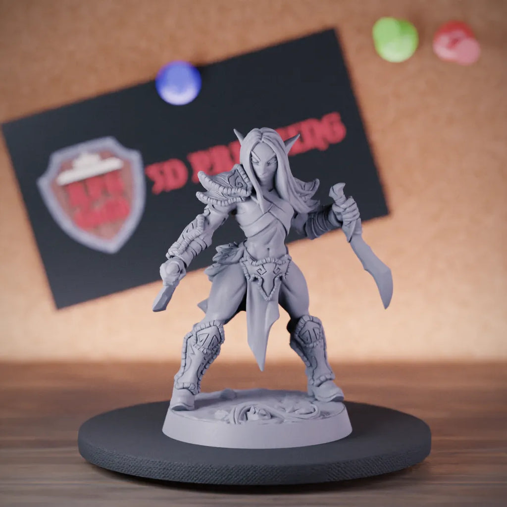 Elf 5e | DnD Elf Female Rogue Miniature