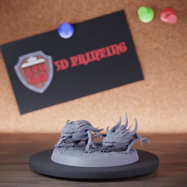 Dämon 5e | DnD Zwei sprintende teuflische Flöhe Dämonenminiatur 