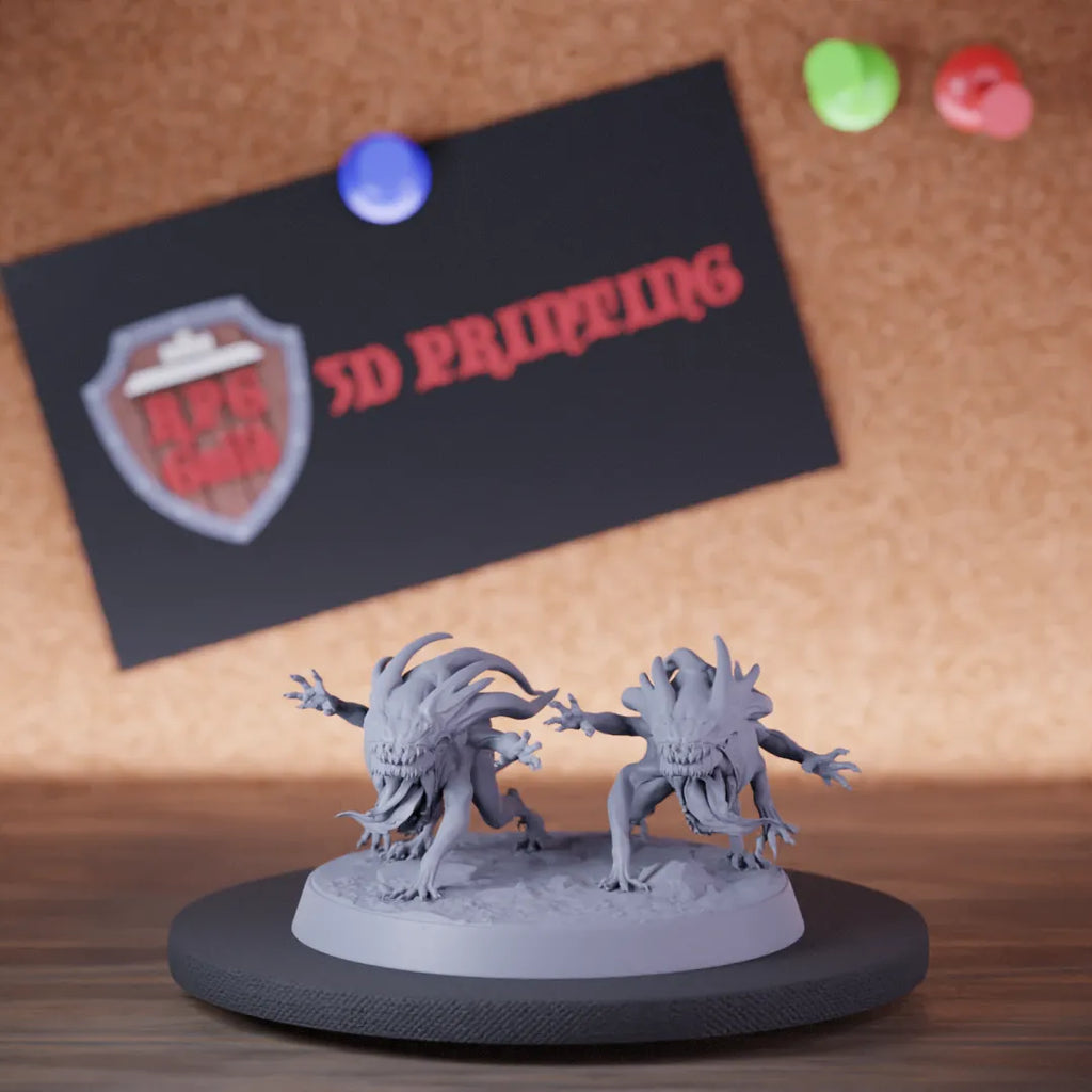 Highly detailed devil flame devils helpers demons miniature of DevilishFlea, perfect for DnD 5e encounters, fantasy tabletop RPG campaigns, painting and display.
