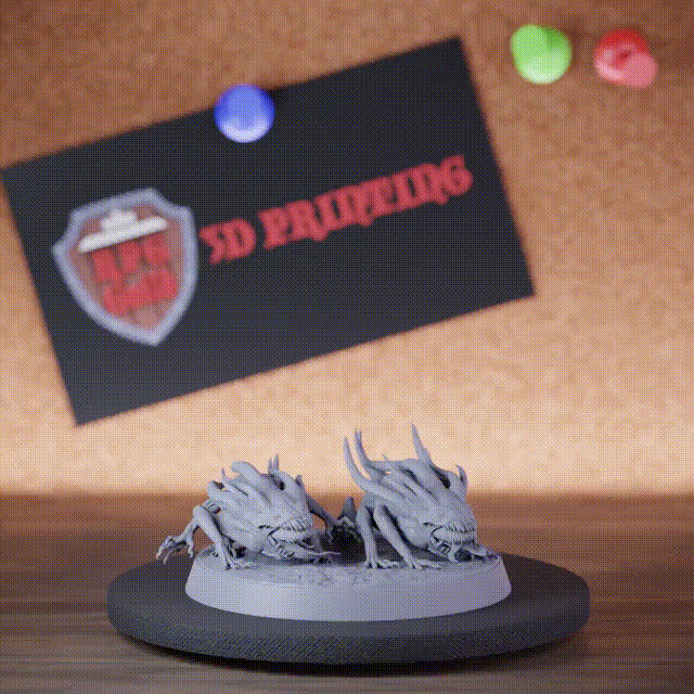 Demon 5e | DnD Double Devilish Flea Demons Miniature
